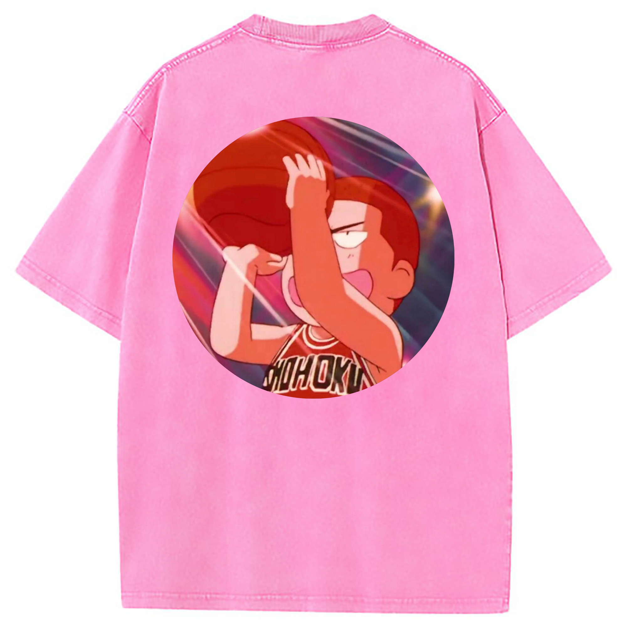 （画像用） SLAM DUNK／スラムダンク 綿100% ヴィンテージ風 半袖Tシャツ（背面プリント）